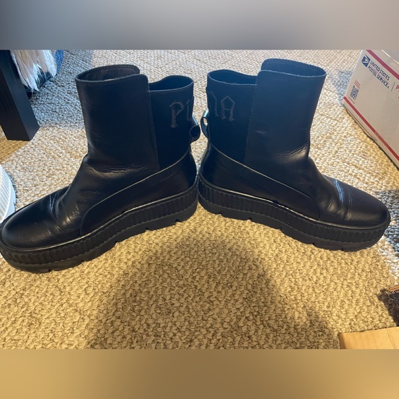 FINAL SALE!* Puma Fenty Chelsea black platform sneaker boots